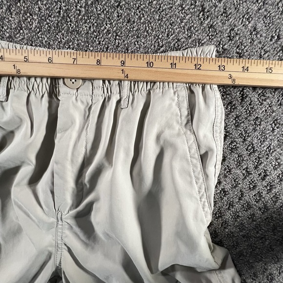 Zara Man Cargo Pants Size Small Off White Elastic Waist Side Cargo Pockets 26x24 - Picture 10 of 11